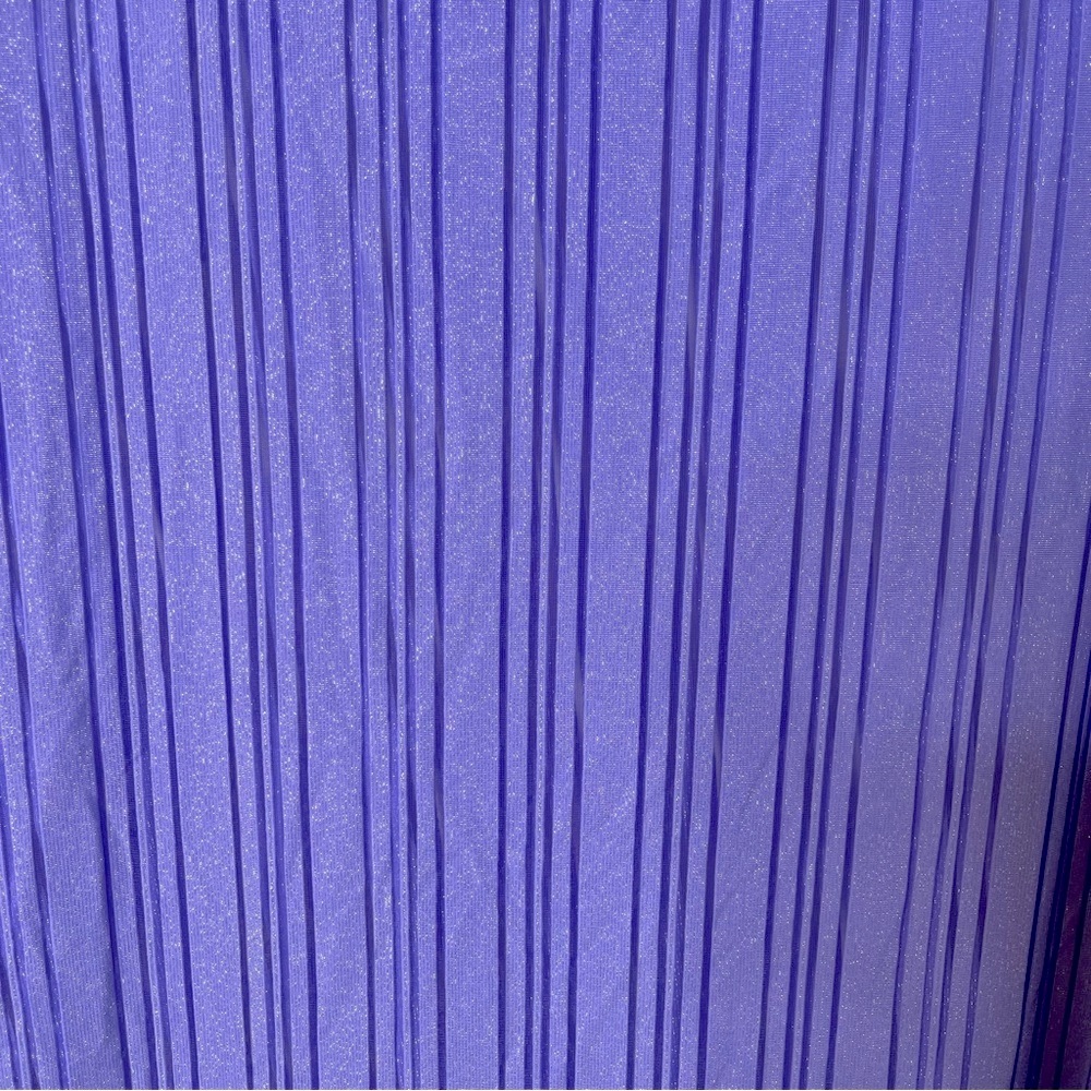 New Beach Bunny Hutton Sheer Stripe Wrap Skirt Swim Beach Coverup OS Lavender - Picture 11 of 13